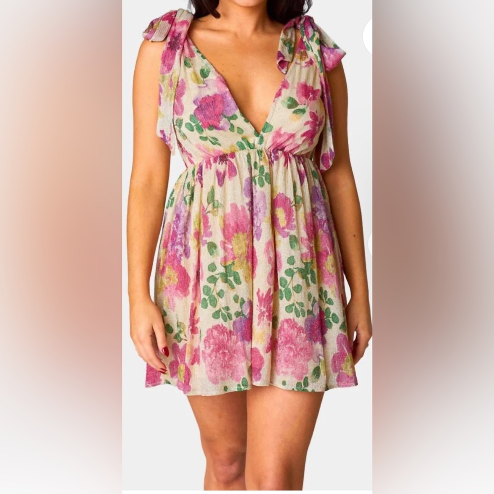 Buddylove - Melanie Tie-shoulder Mini Dress